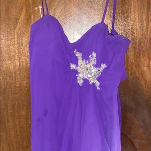 purple prom dress